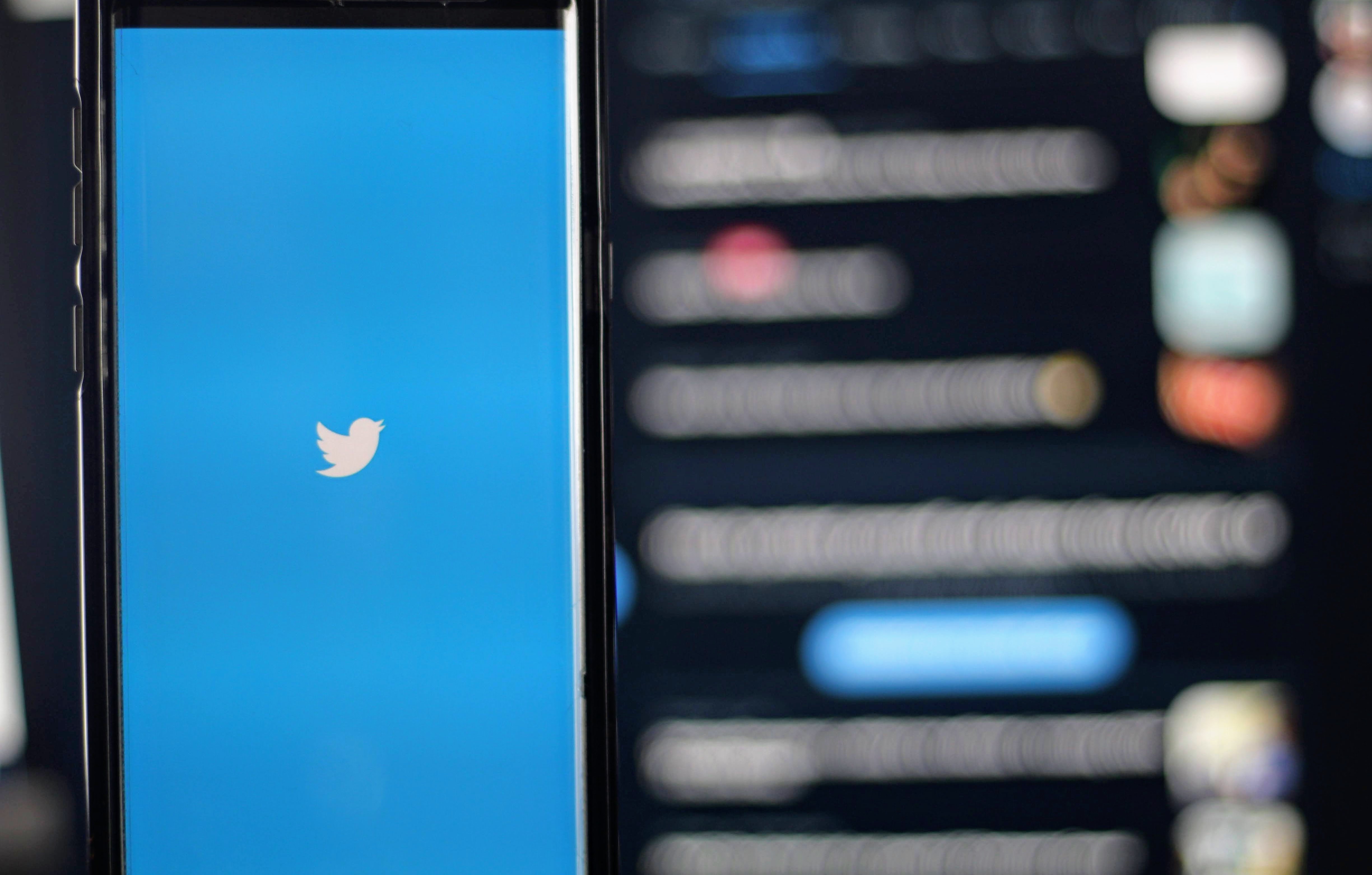 Twitter on phone